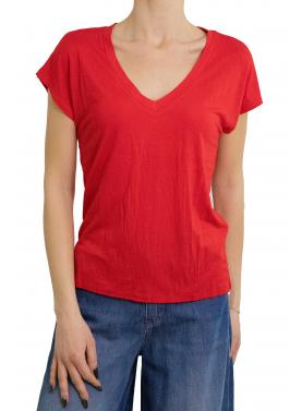 Maglia tinta unita con scollo a V Only